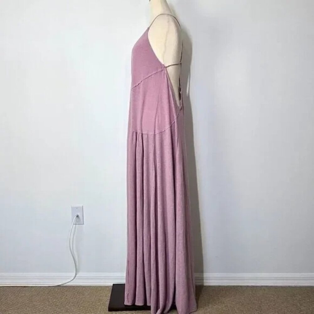 FREE PEOPLE BEACH Eros Strappy Sexy Free-Est Maxi Dress candy lilac Sz L NEW - Picture 5 of 11